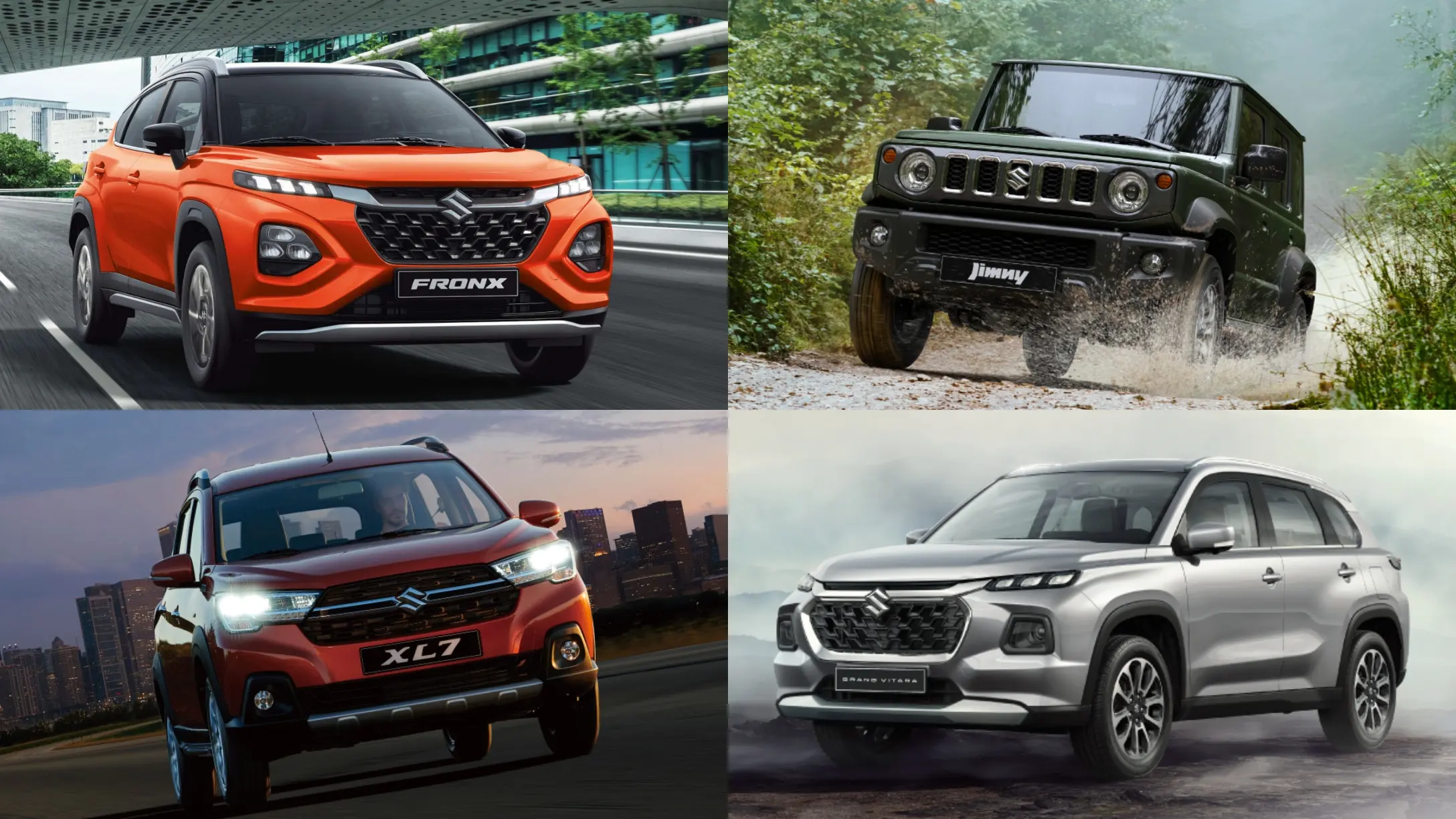 Carros y camionetas Suzuki ideales para familias